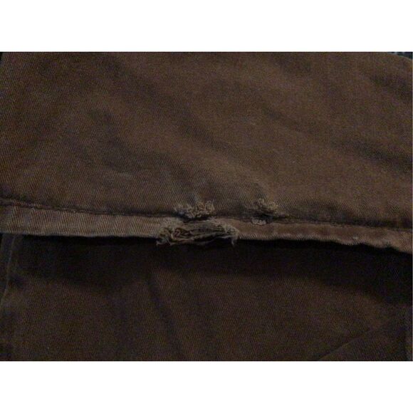 Denim & Co Brownish Red Denim High Rise Cargo Jeans READ Size 2 (6175) - Picture 11 of 11
